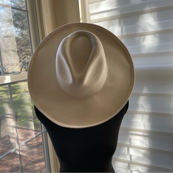 Lack of Color Melodic Fedora in Ivory 100% Australian wool festival cowgirl main image 7